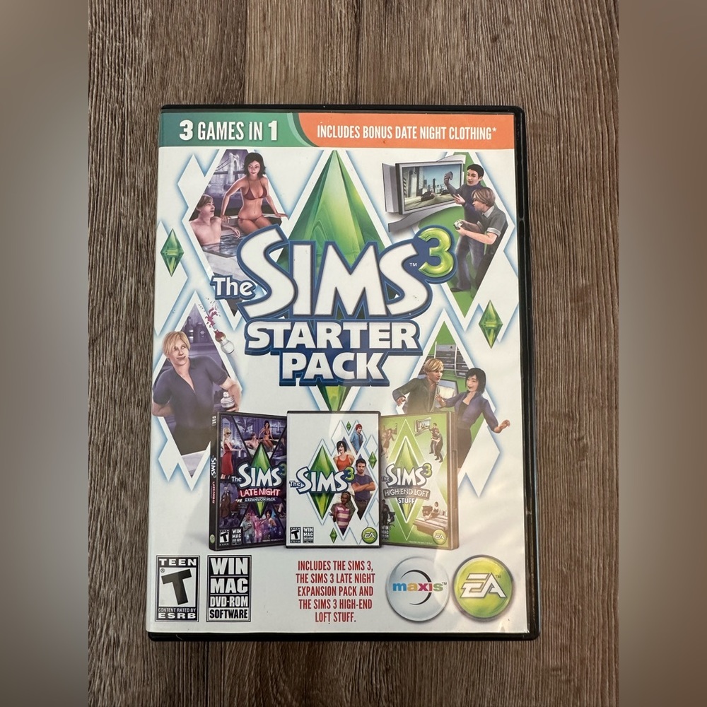 The Sims 3: Starter Pack ~ 2 Games in 1 (WIN/MAC DVD-ROM, 2013)
